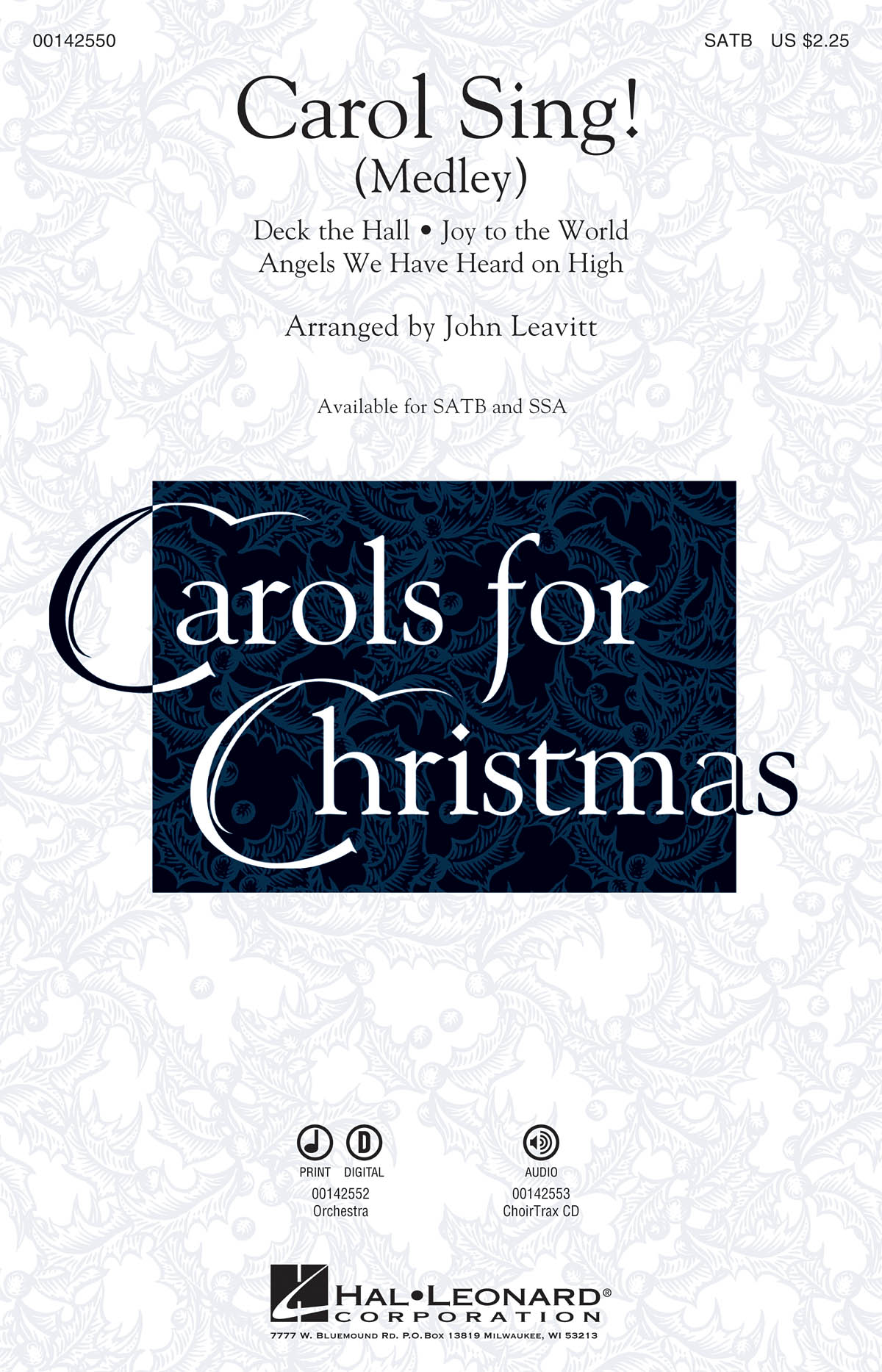 Carol Sing!: Mixed Choir a Cappella: Vocal Score