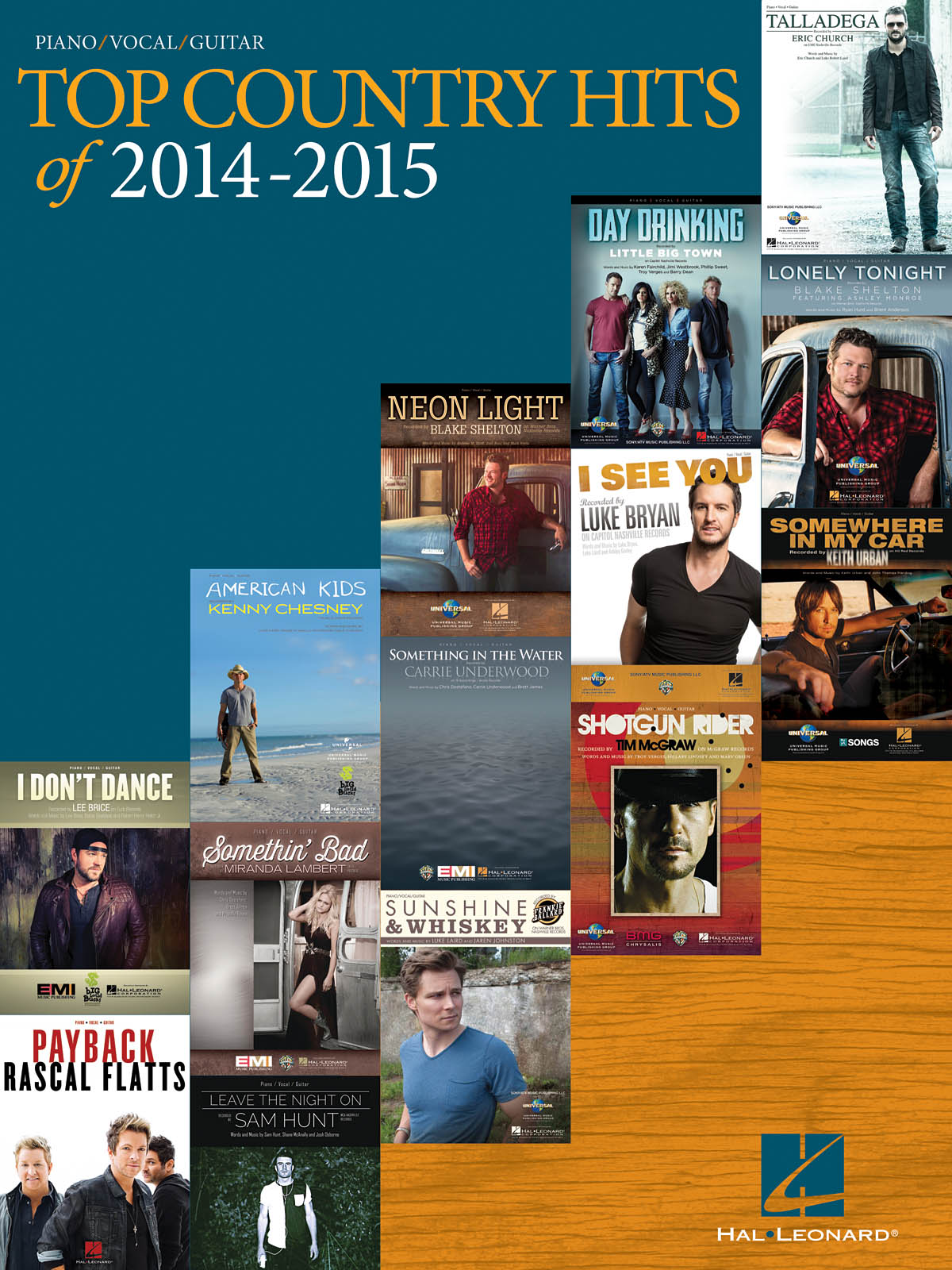 Top Country Hits of 2014-2015: Piano  Vocal and Guitar: Mixed Songbook