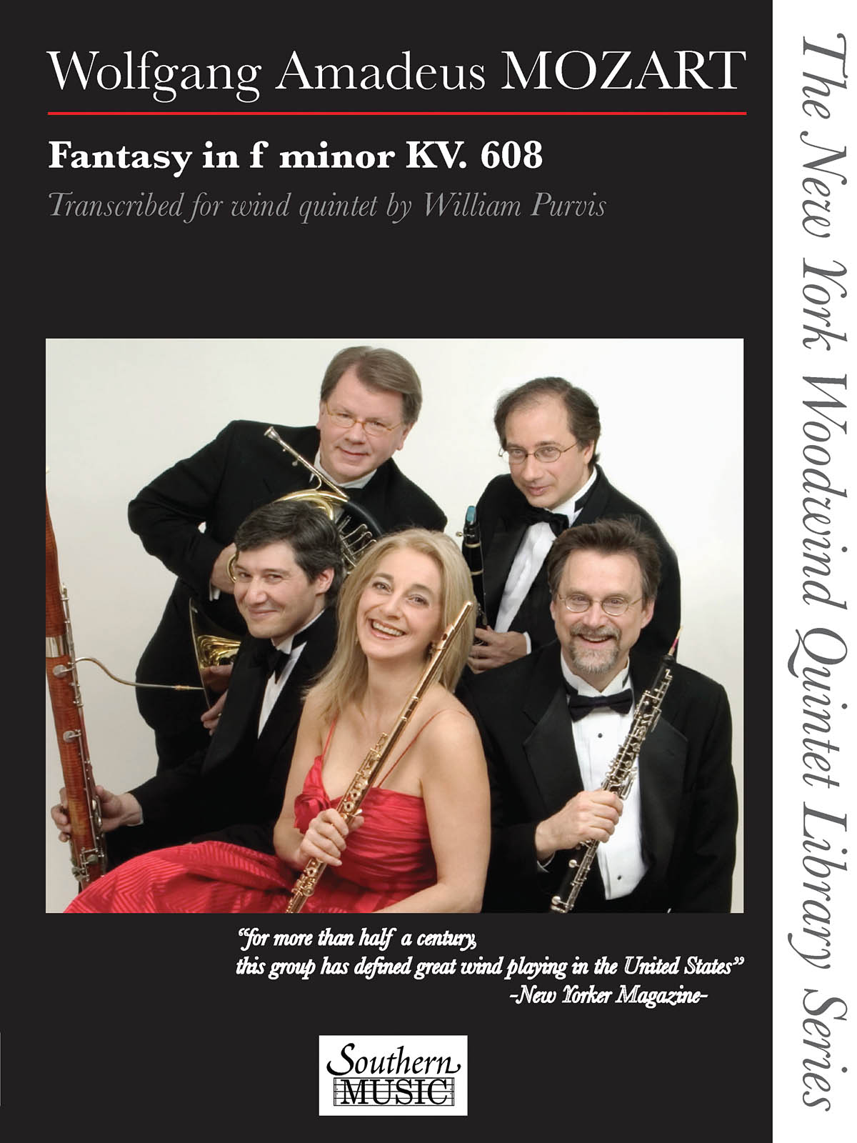 Wolfgang Amadeus Mozart: Fantasy in F Minor  K. 608: Woodwind Ensemble: Score &