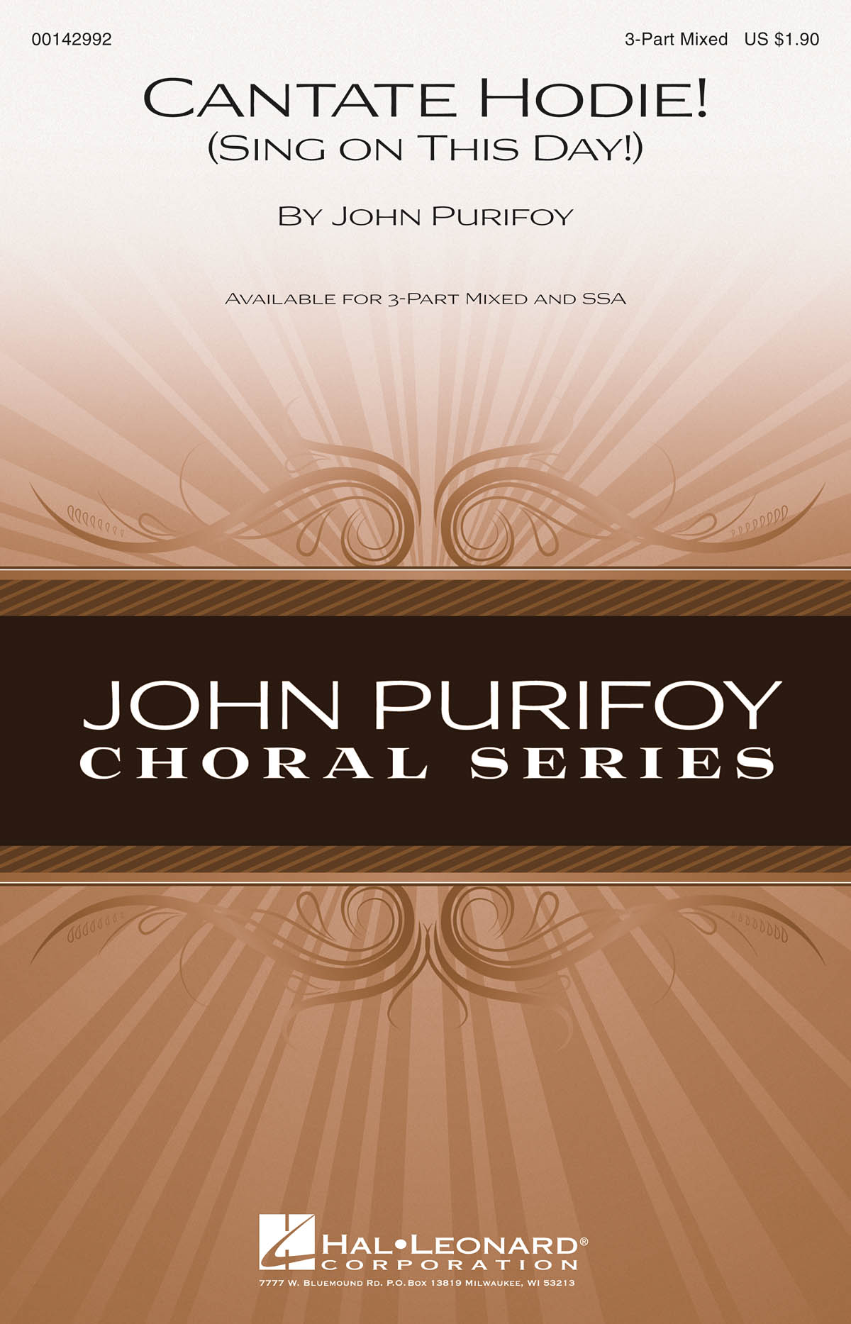 John Purifoy: Cantate Hodie! (Sing on This Day!): Mixed Choir a Cappella: Vocal