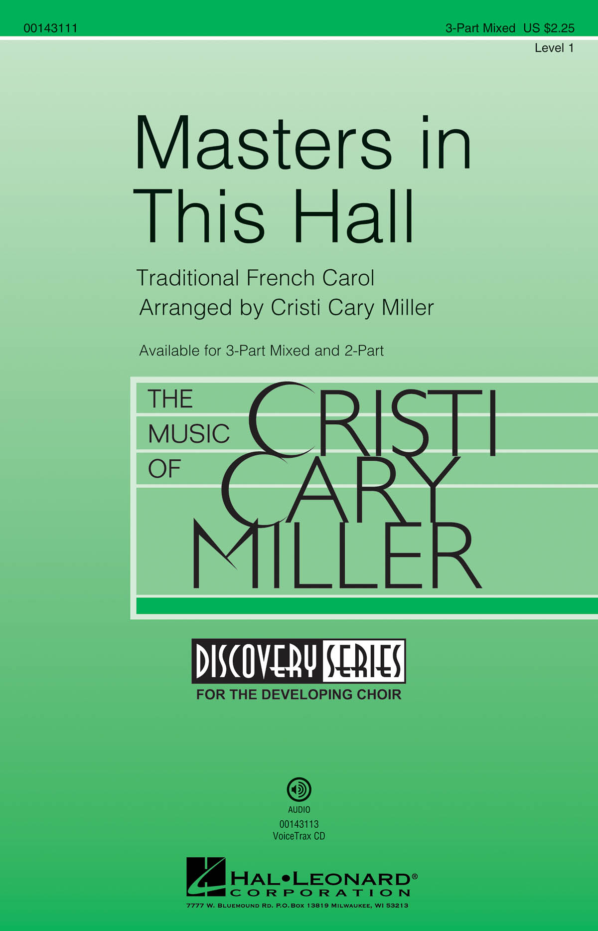 Masters in This Hall: Mixed Choir a Cappella: Vocal Score