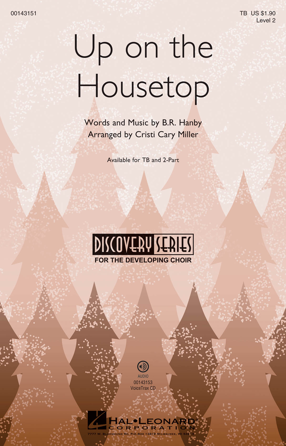 Benjamin Hanby: Up on the Housetop: Lower Voices a Cappella: Vocal Score