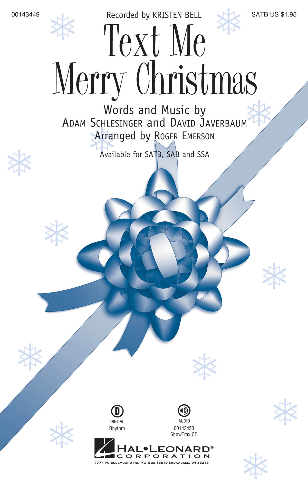 Adam Schlesinger: Text Me Merry Christmas: Mixed Choir a Cappella: Vocal Score