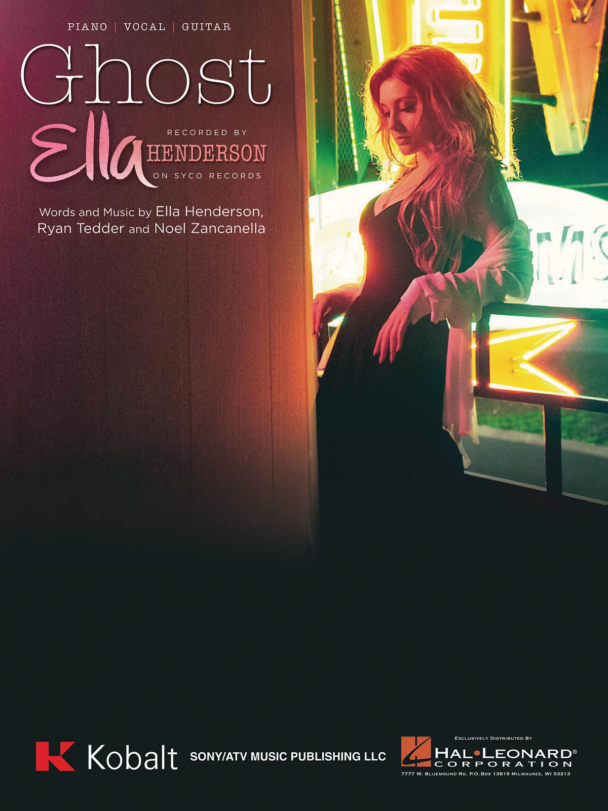 Ella Henderson: Ghost: Vocal and Piano: Single Sheet