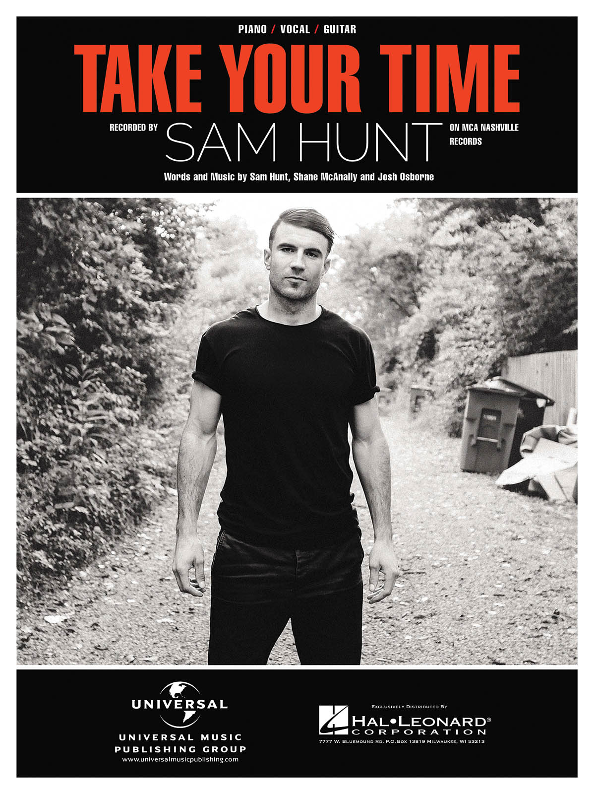 Sam Hunt: Take Your Time: Vocal and Piano: Single Sheet