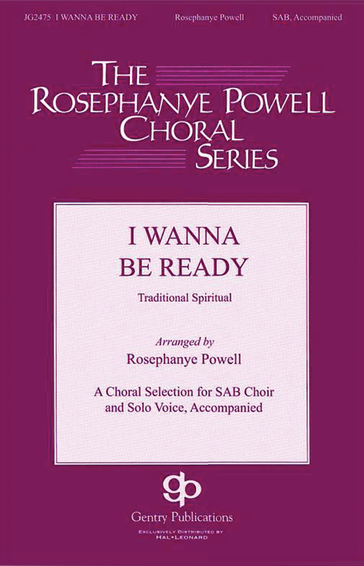 I Wanna Be Ready: Mixed Choir a Cappella: Vocal Score