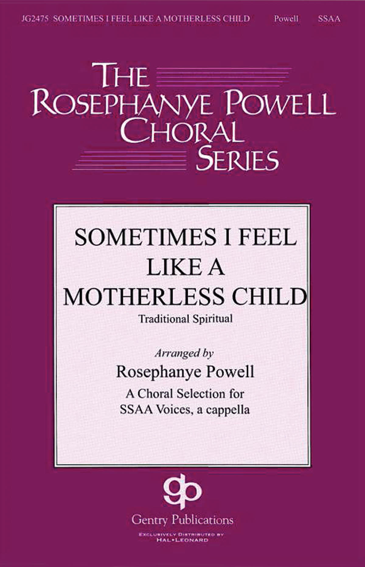 Sometimes I Feel Like a Motherless Child: Upper Voices a Cappella: Vocal Score