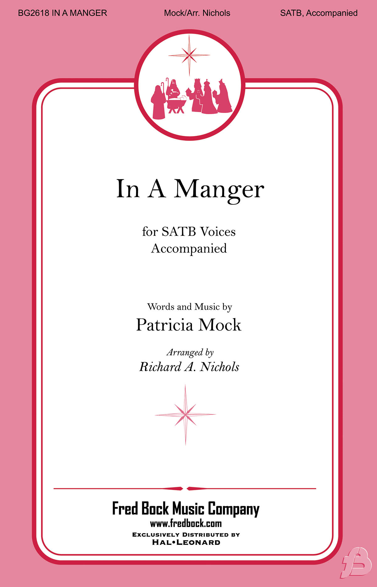 Patricia Mock: In a Manger: Mixed Choir a Cappella: Vocal Score