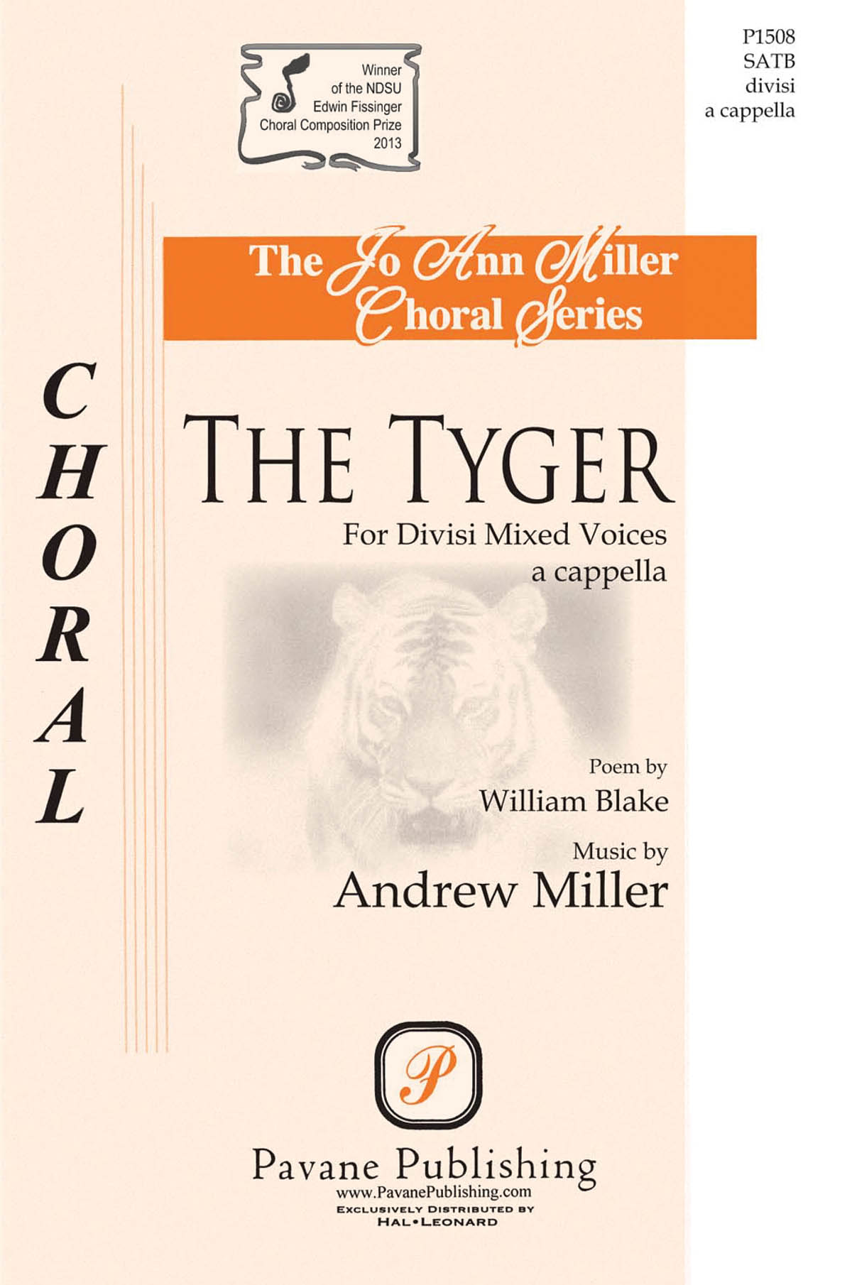 Andrew Miller: The Tyger: Mixed Choir a Cappella: Vocal Score