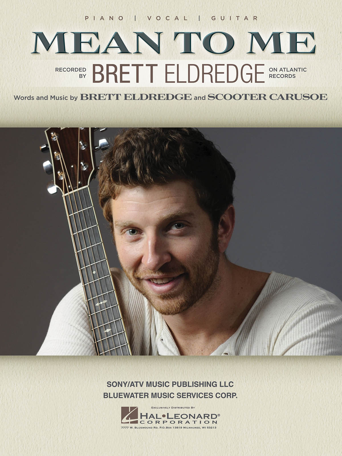 Brett Eldredge: Mean to Me: Vocal and Piano: Instrumental Album
