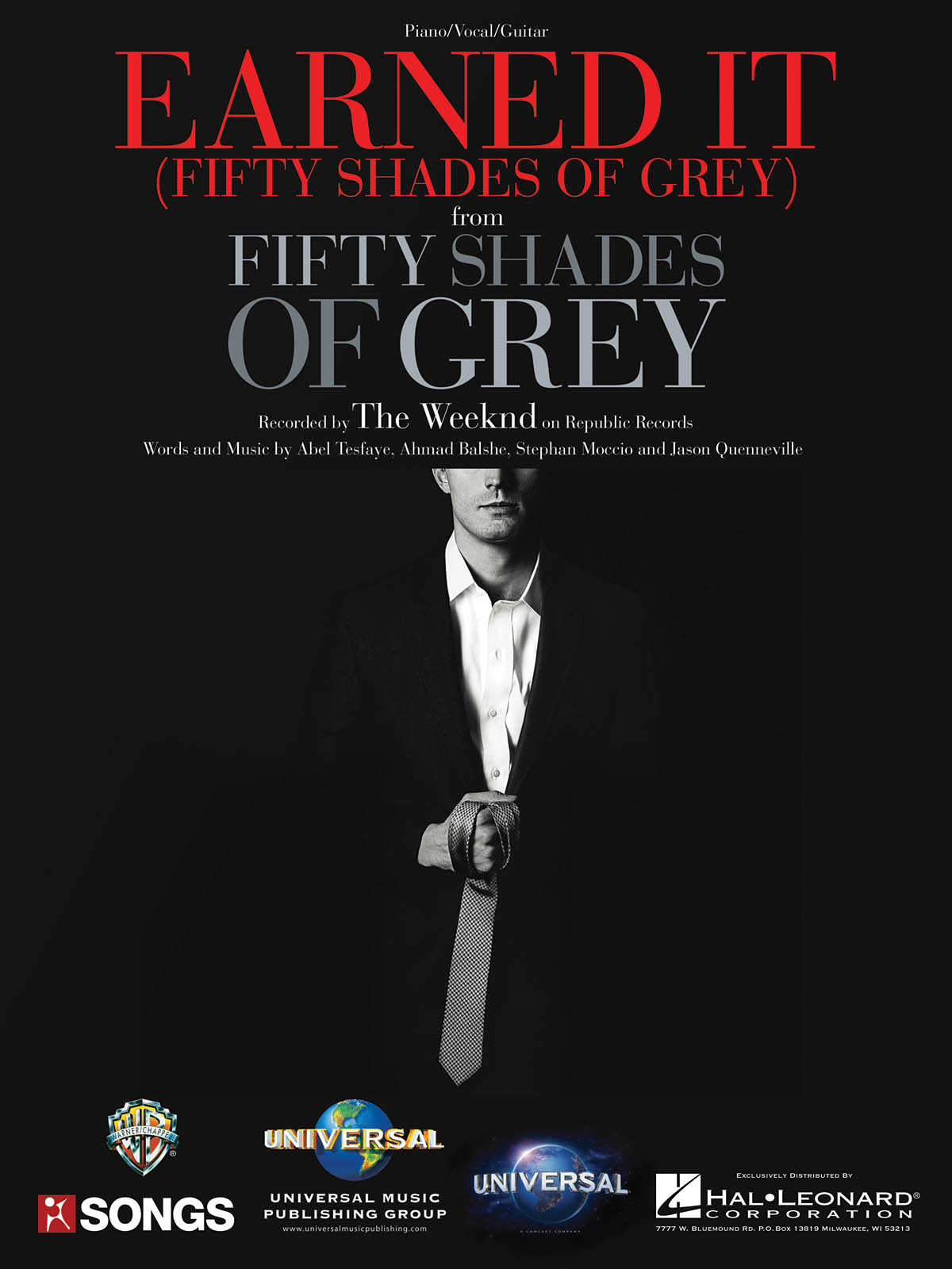 The Weeknd: Earned It (Fifty Shades of Grey): Piano  Vocal and Guitar: Single