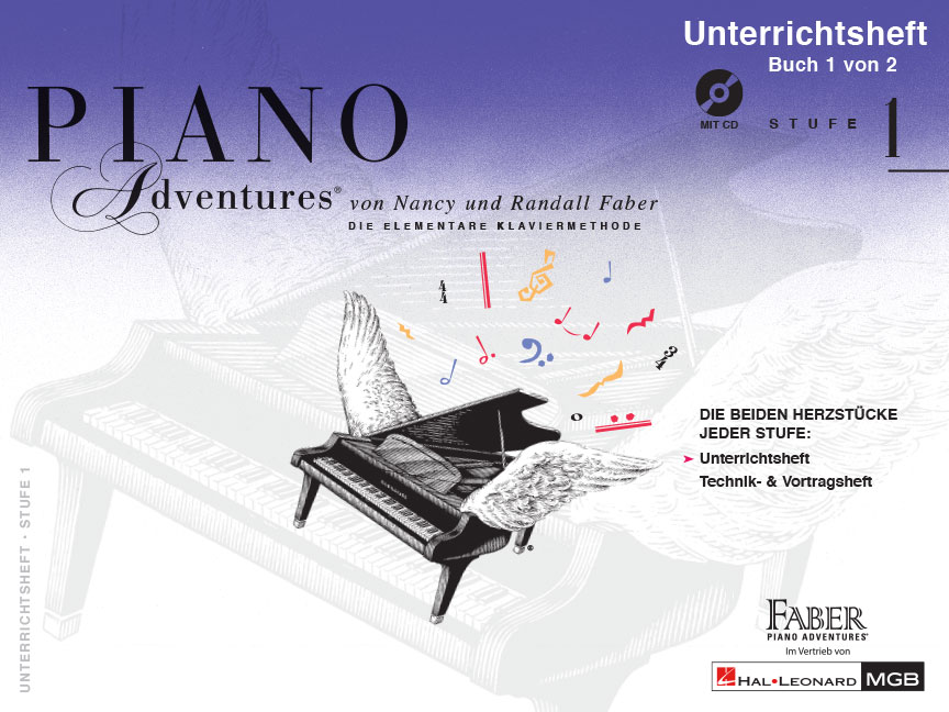 Nancy Faber Randall Faber: Piano Adventures: Unterrichtsheft Stufe 1 (mit CD):