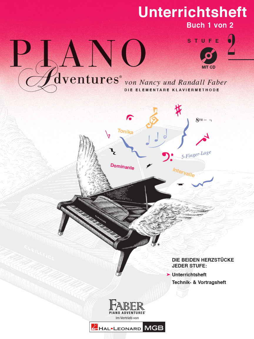 Nancy Faber Randall Faber: Piano Adventures: Unterrichtsheft Stufe 2 (mit CD):