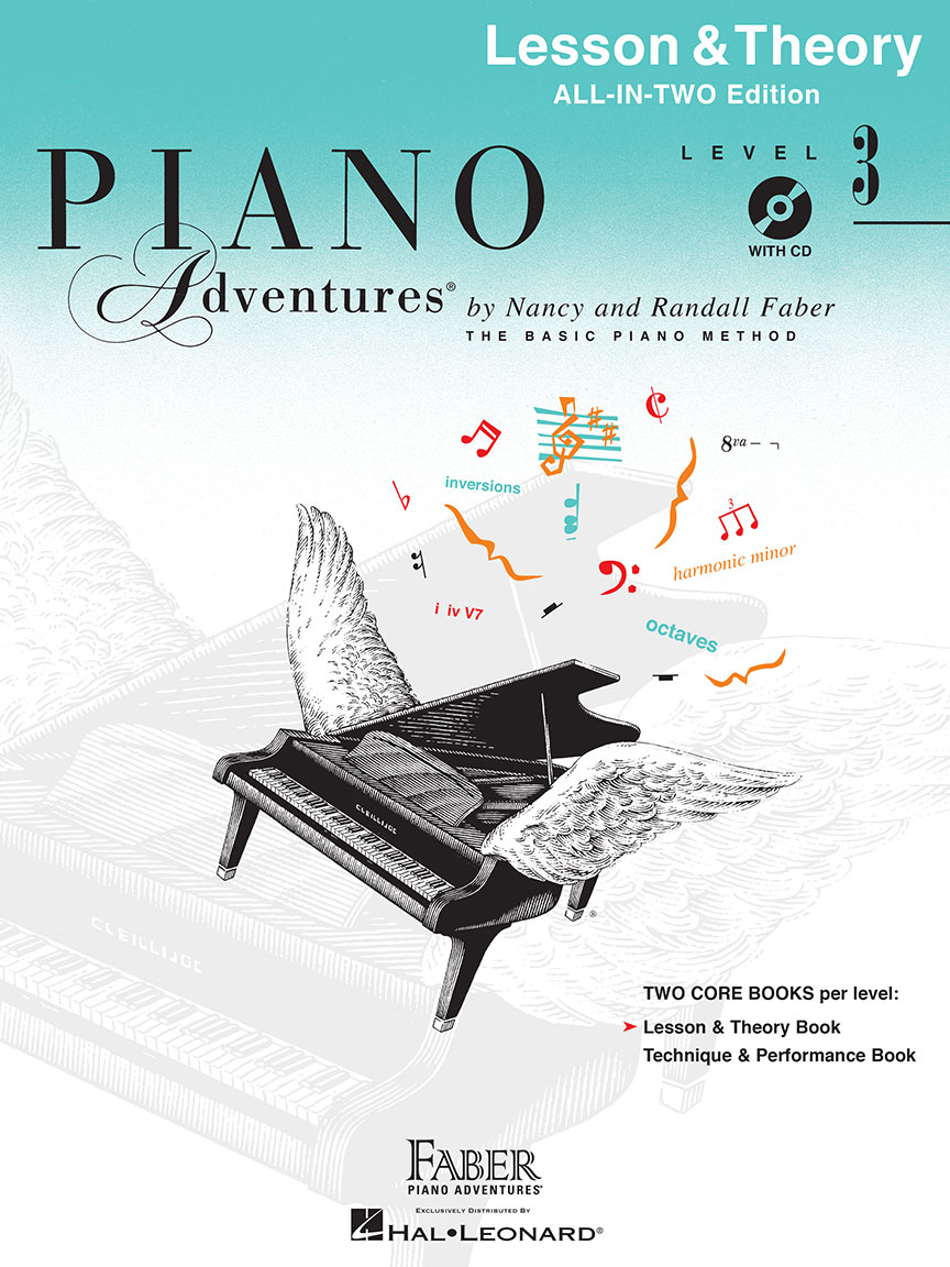 Nancy Faber Randall Faber: Piano Adventures All-In-Two Level 3 Lesson/Th  +CD:
