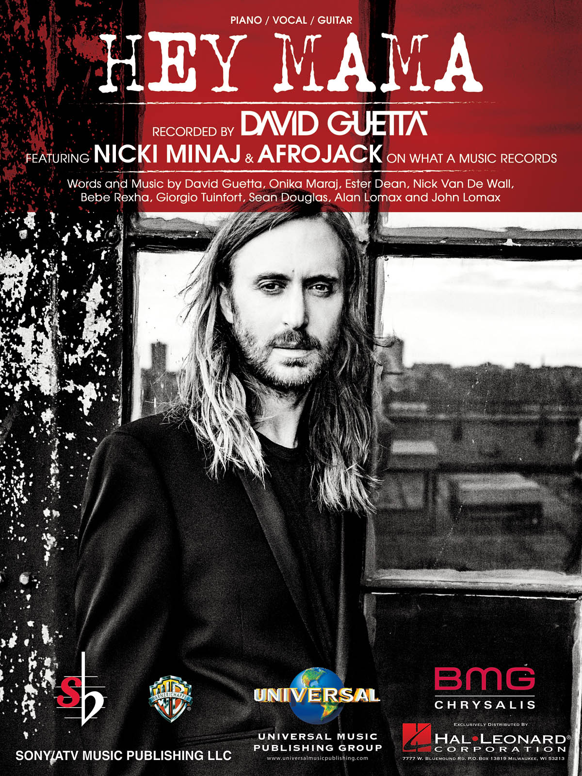 David Guetta: Hey Mama: Vocal and Piano: Single Sheet