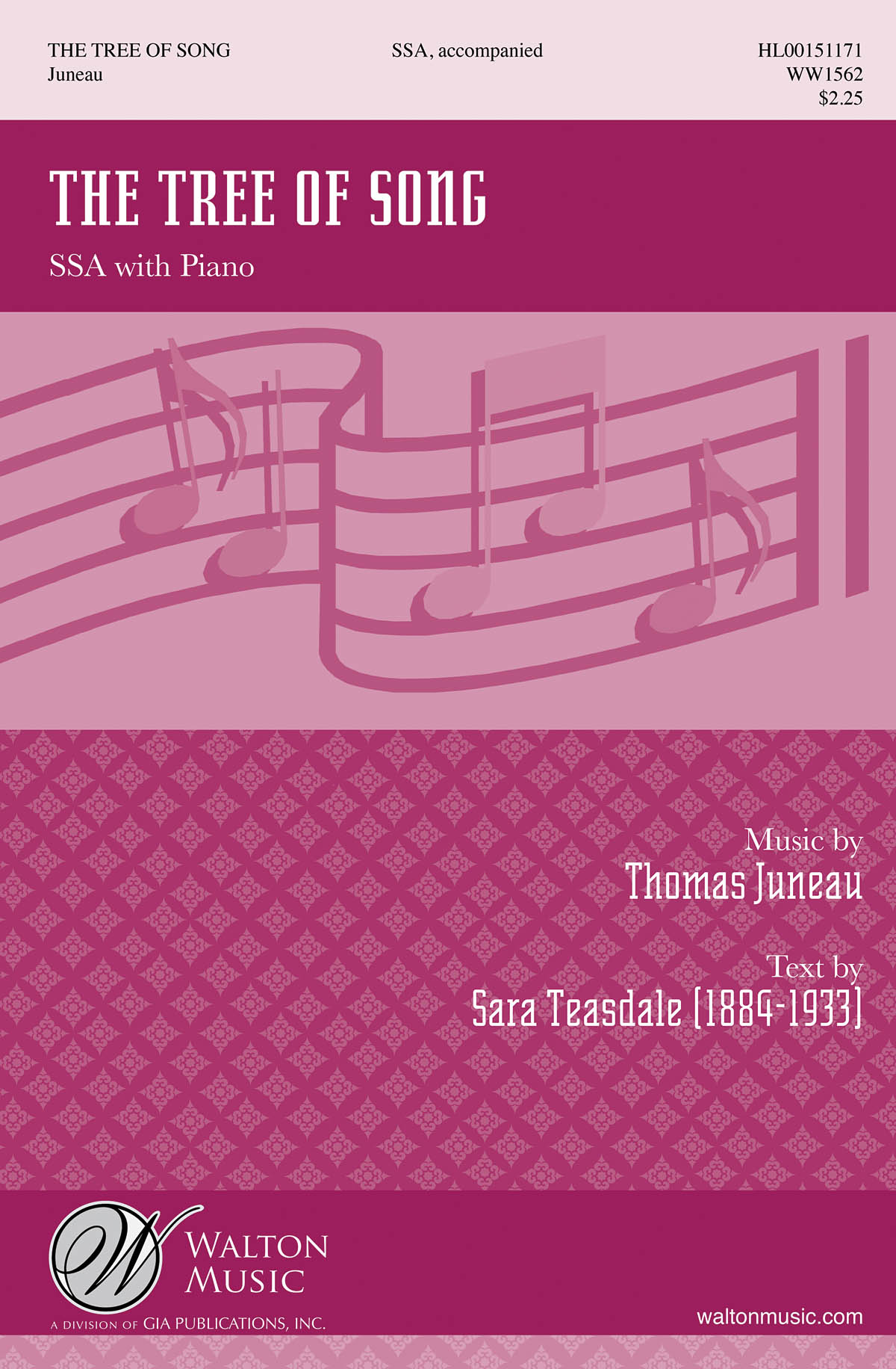 Thomas Juneau: The Tree Of Song: Upper Voices and Piano/Organ: Vocal Score