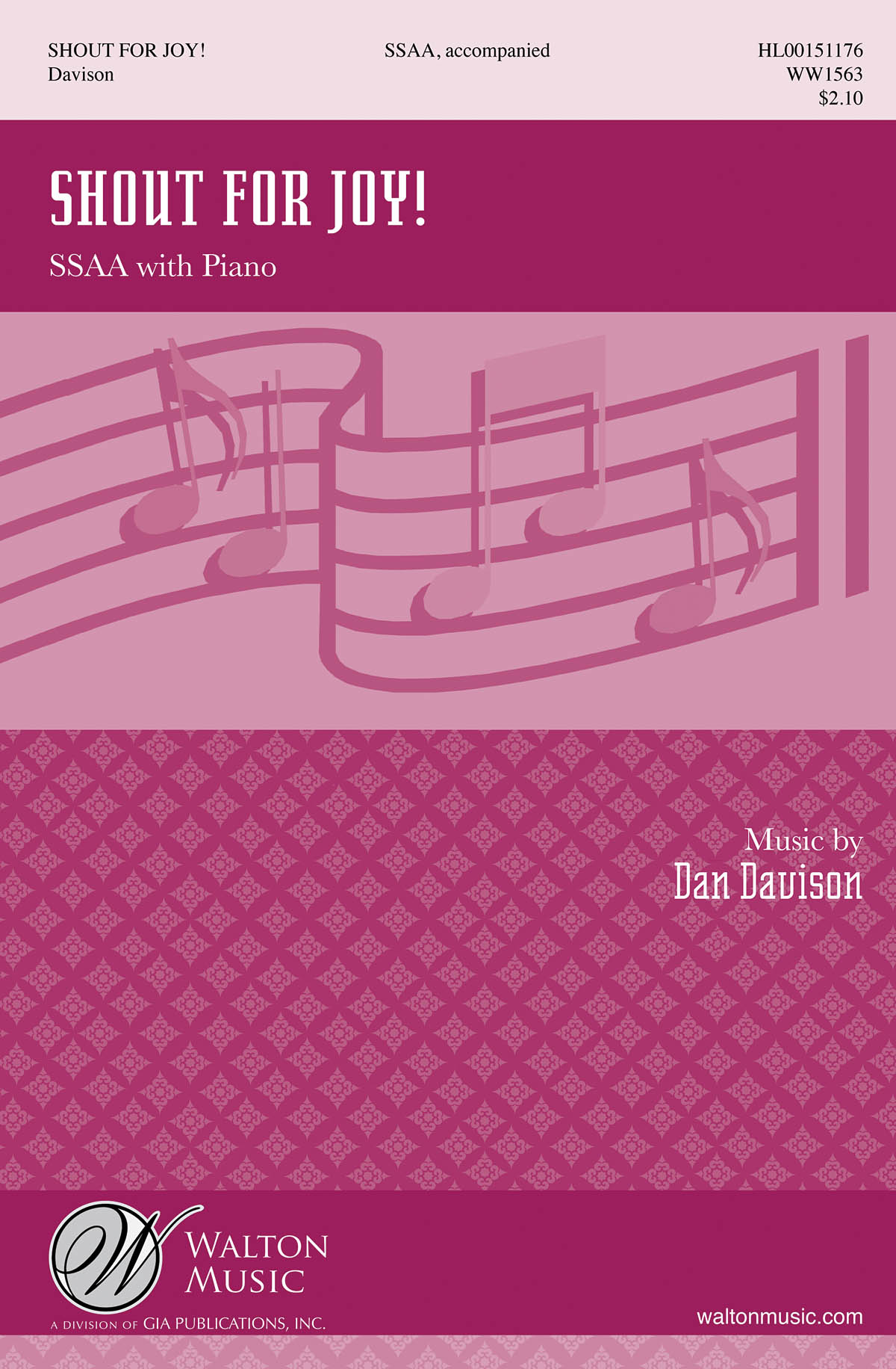 Dan Davison: Shout for Joy! (SSAA): Upper Voices and Piano/Organ: Vocal Score