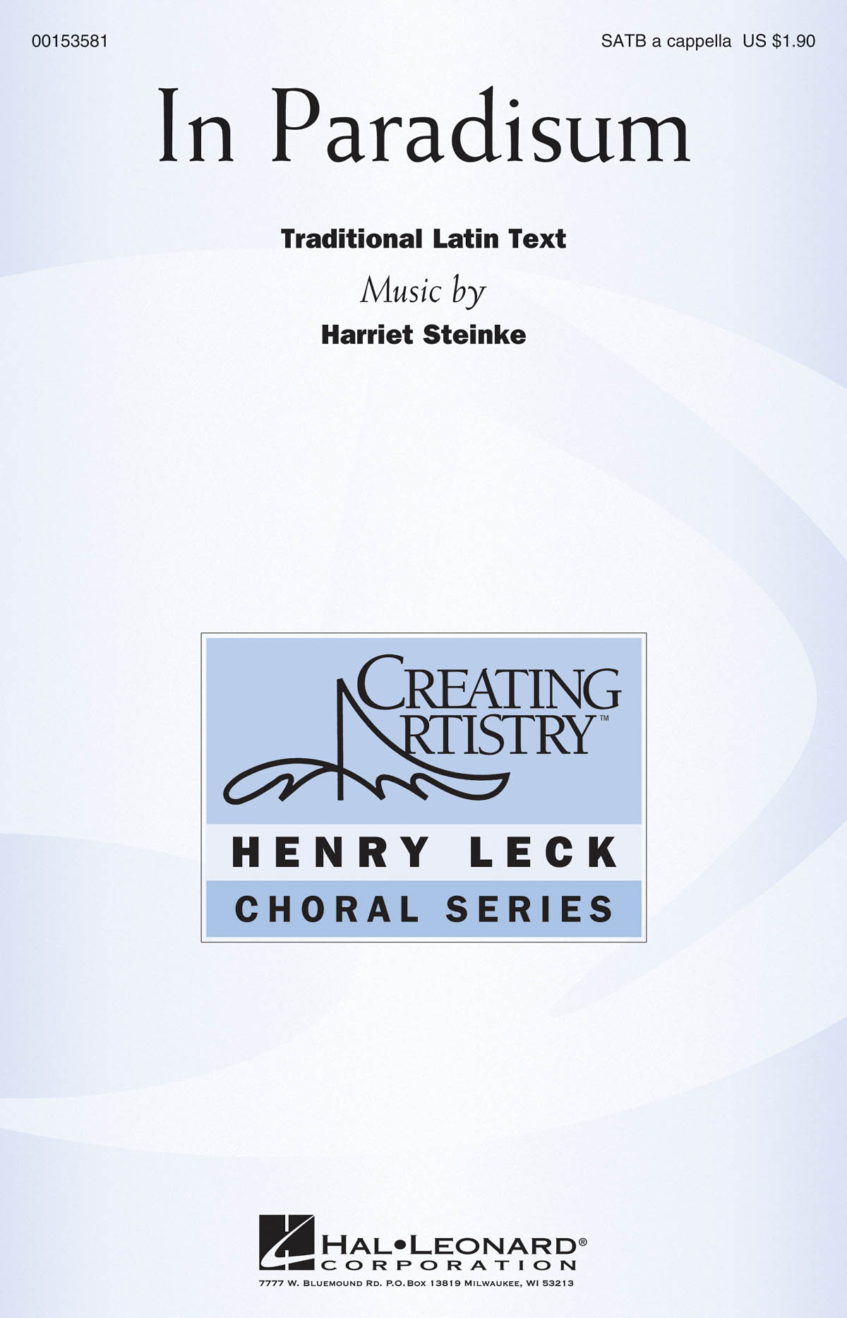 Harriet Steinke: In Paradisum: Mixed Choir a Cappella: Vocal Score