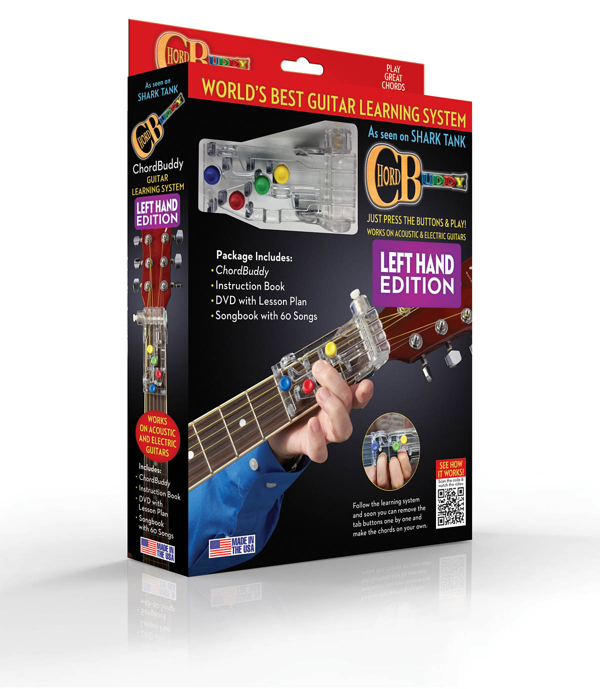 Travis Perry: ChordBuddy Left-Handed Guitar Learning Boxed Syste: Fingering