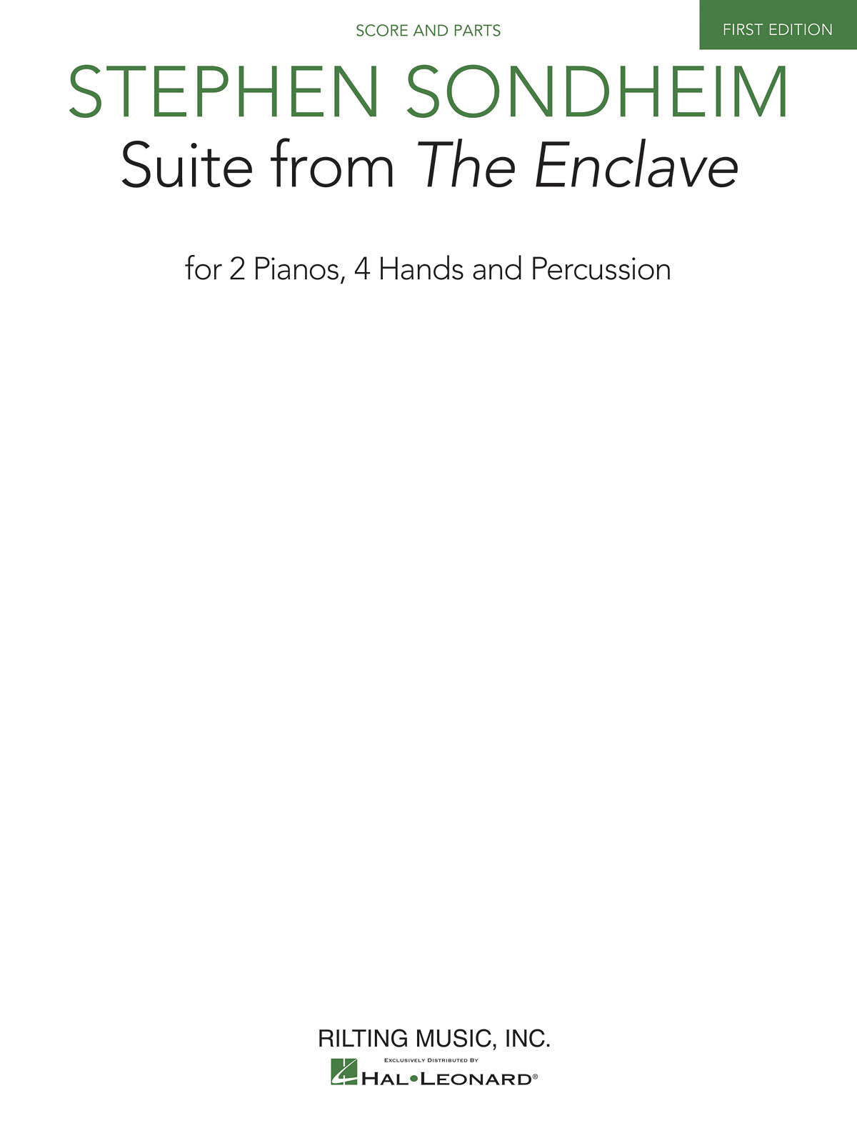 Stephen Sondheim: Suite from The Enclave: Chamber Ensemble: Score & Parts