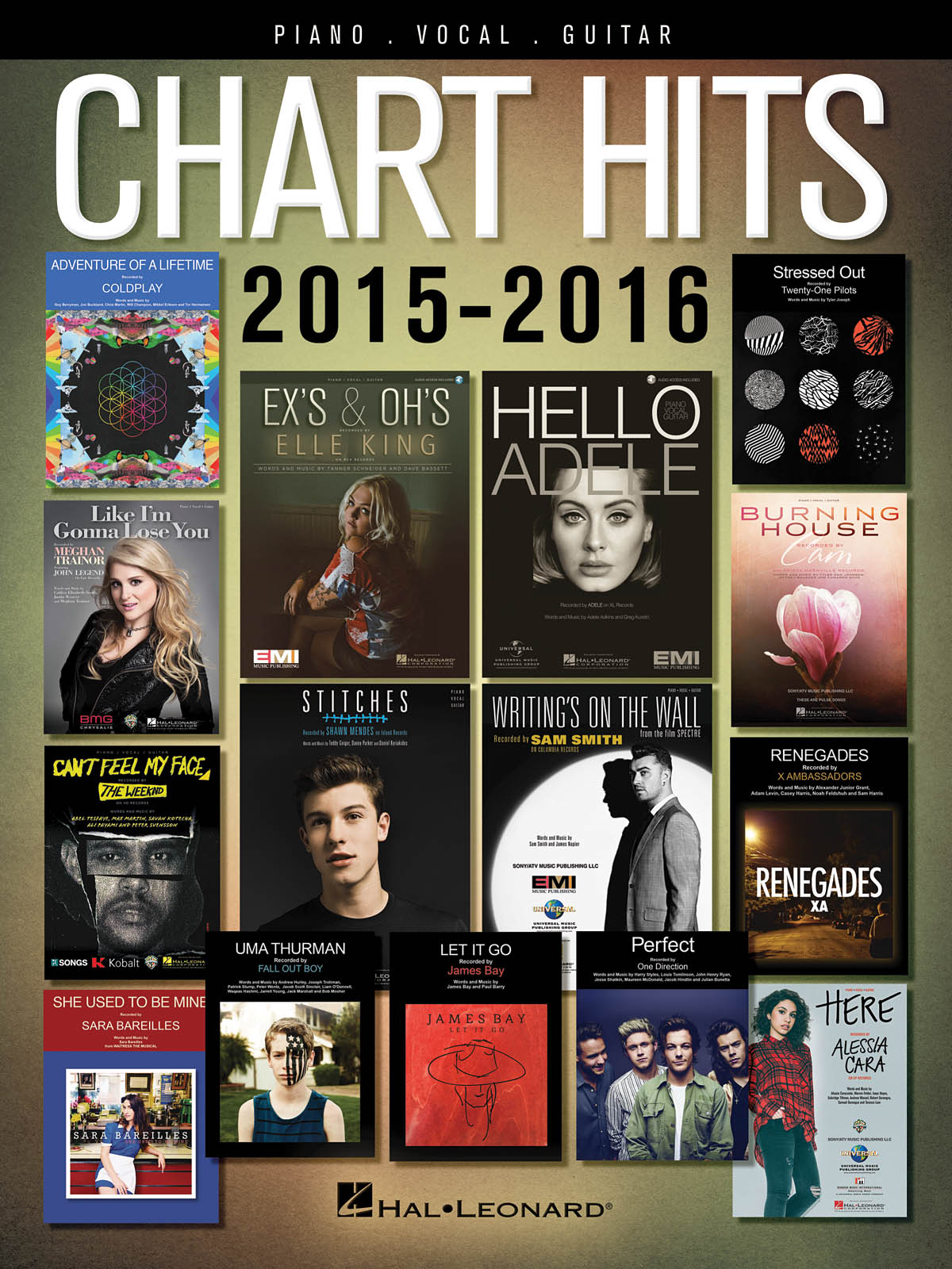 Chart Hits of 2015-2016: Piano  Vocal and Guitar: Mixed Songbook