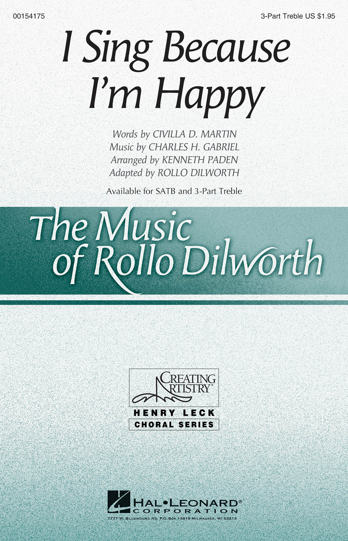 I Sing Because I'm Happy: Upper Voices a Cappella: Vocal Score