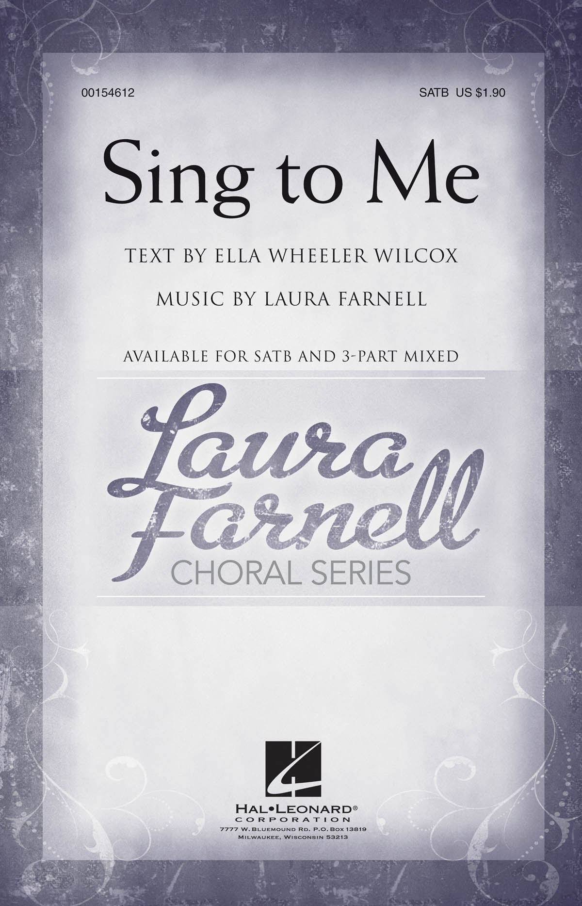 Laura Farnell: Sing to Me: Mixed Choir a Cappella: Vocal Score