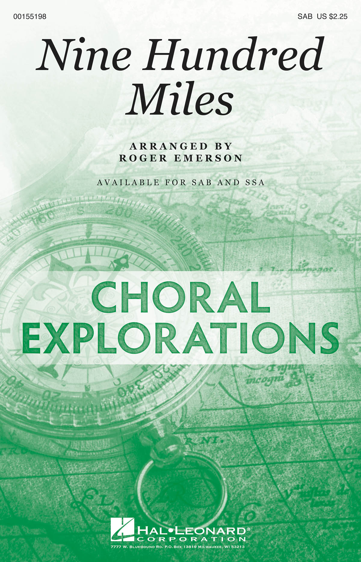 Nine Hundred Miles: Mixed Choir a Cappella: Vocal Score