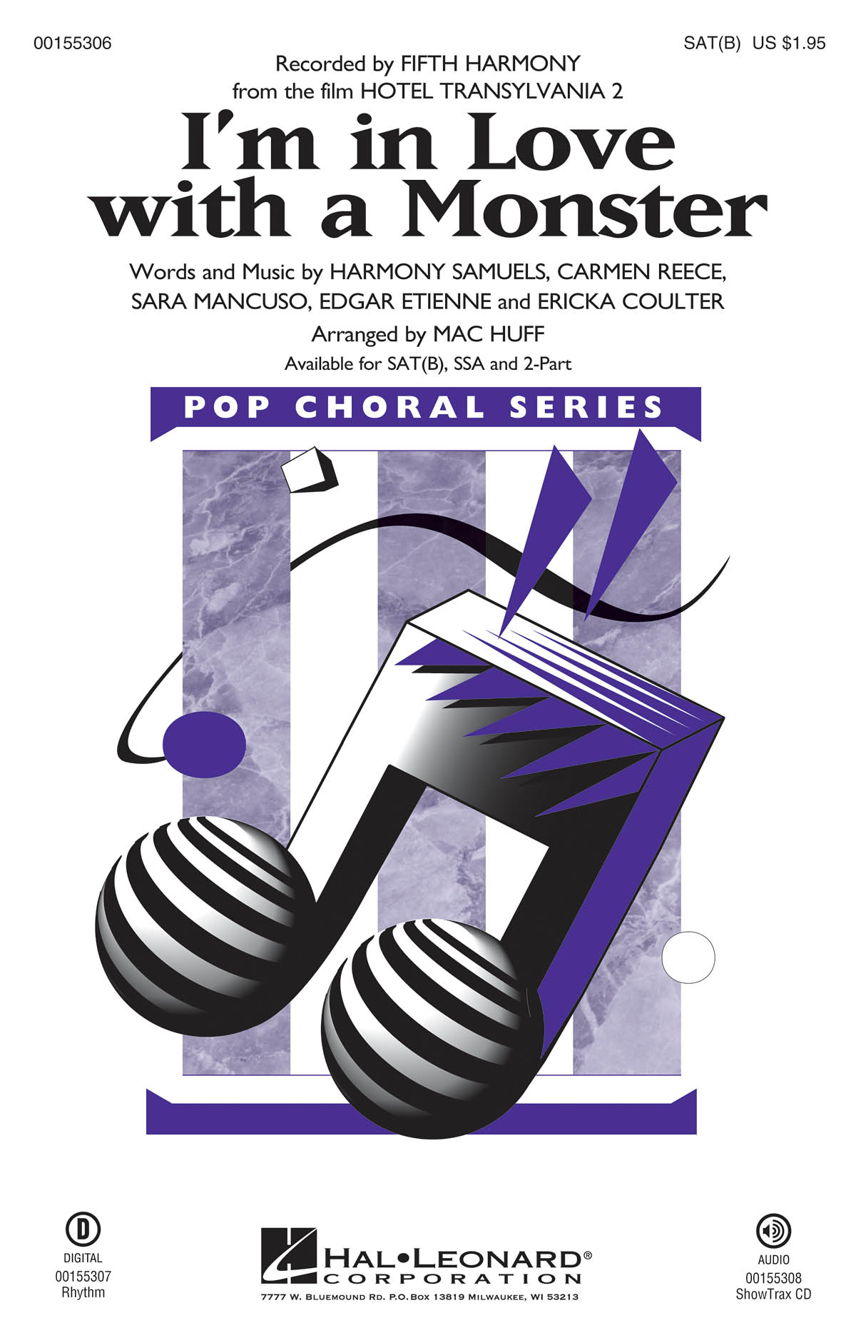 I'm in Love with a Monster: Mixed Choir a Cappella: Vocal Score
