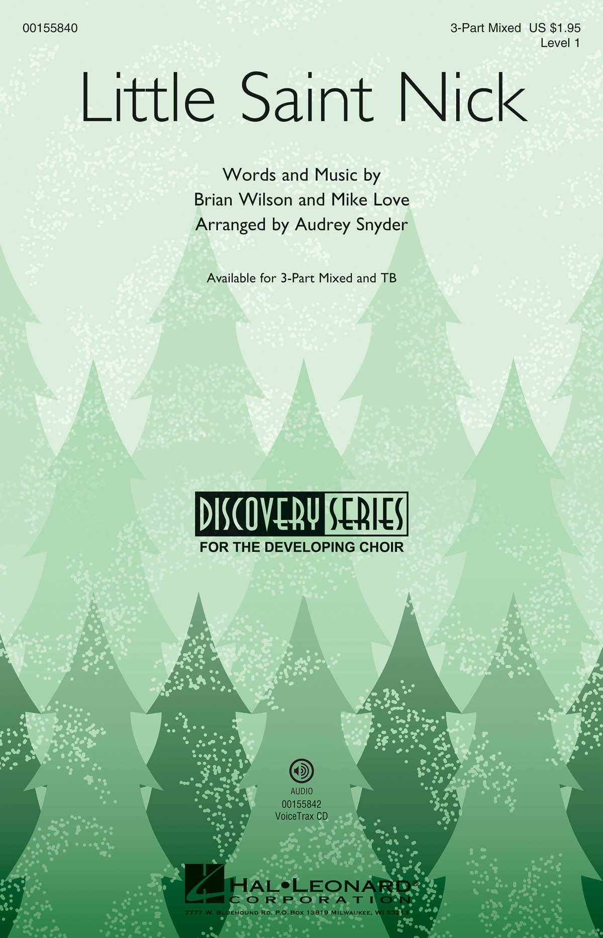 Brian Wilson: Little Saint Nick: Mixed Choir a Cappella: Vocal Score