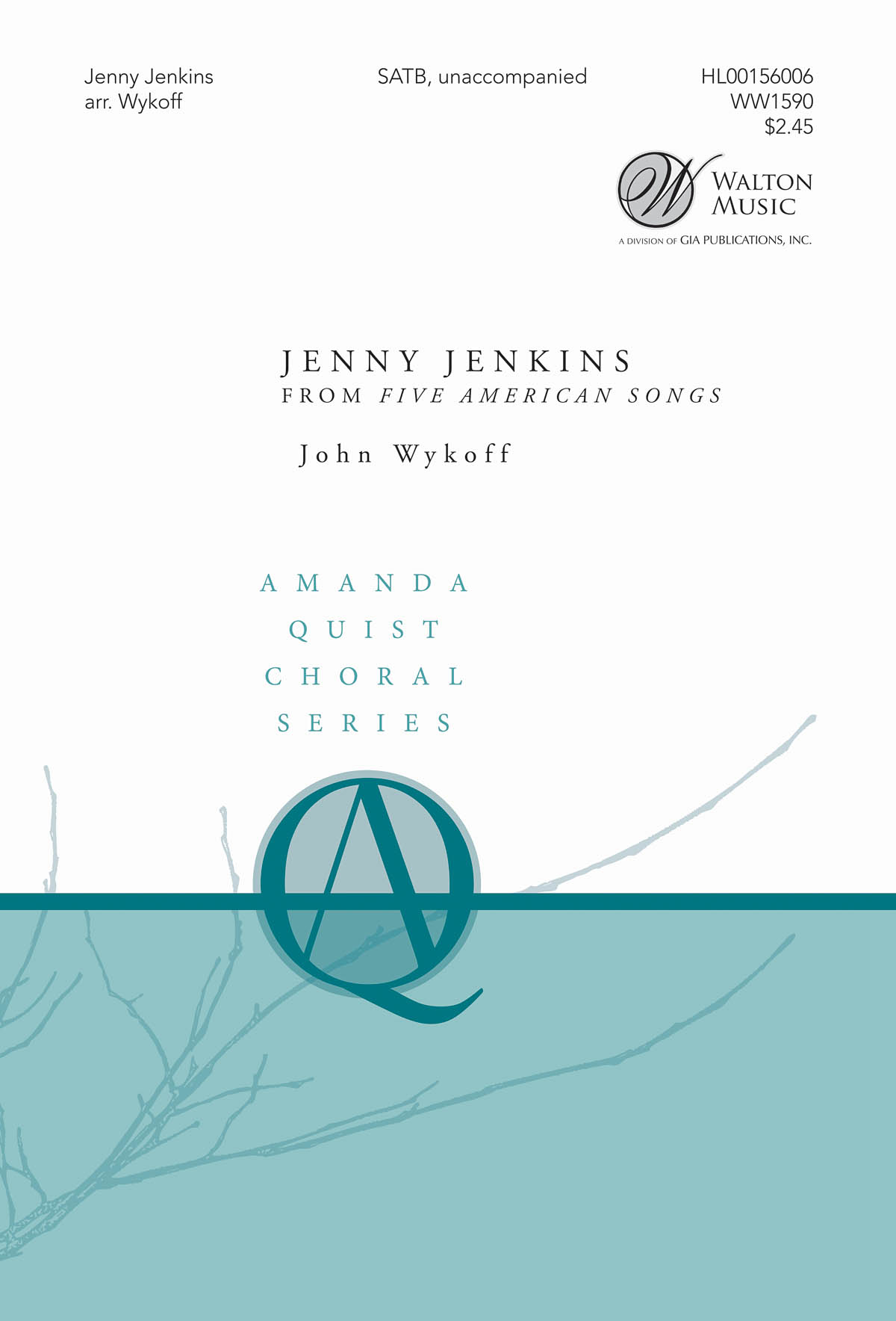 Jenny Jenkins: Mixed Choir a Cappella: Vocal Score