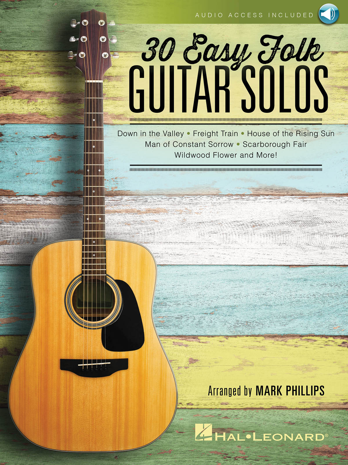 30 Easy Folk Guitar Solos: Guitar Solo: Instrumental Album
