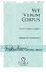 Alejandro Consolacion: Ave Verum Corpus: Mixed Choir a Cappella: Vocal Score