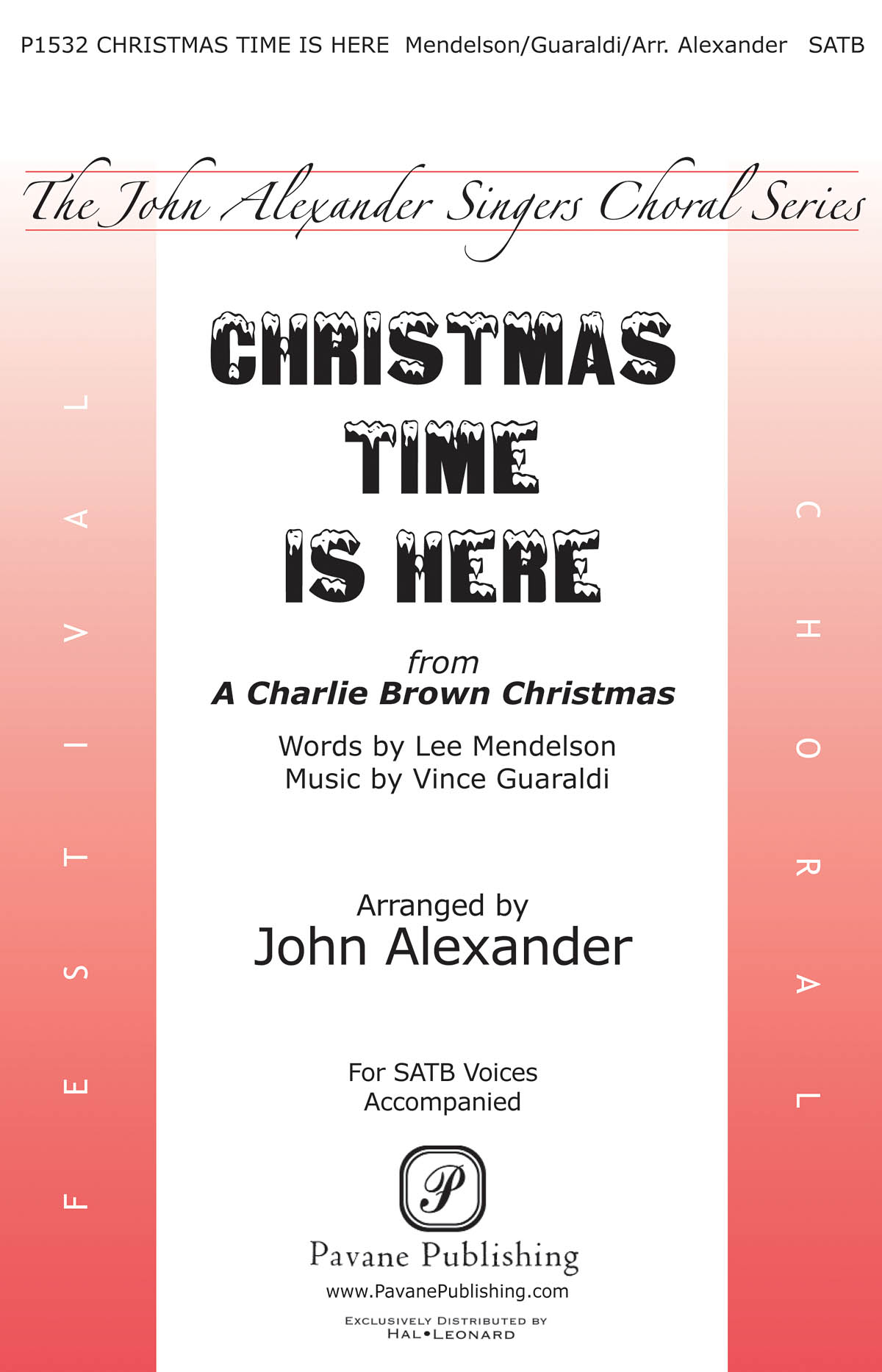 Vince Guaraldi: Christmas Time Is Here: SATB: Vocal Score