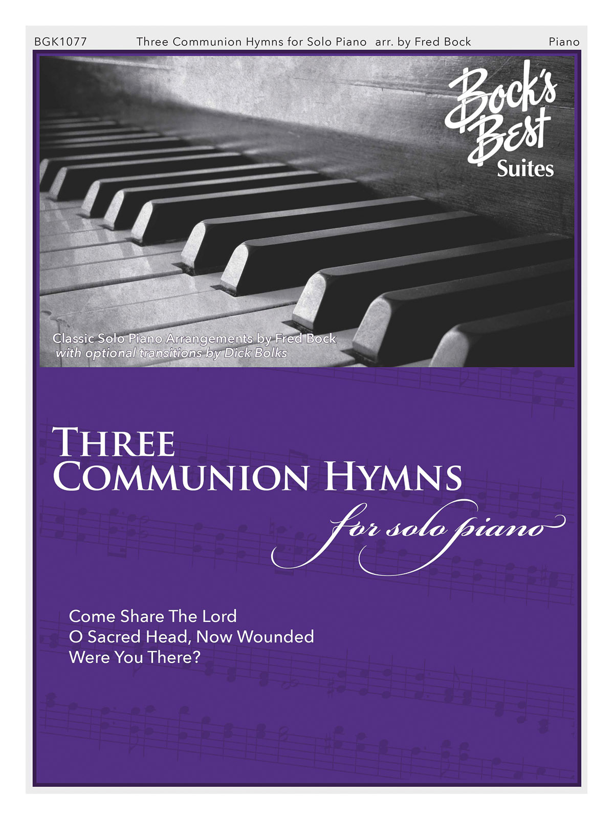 Three Communion Hymns for Solo Piano: Piano: Instrumental Album