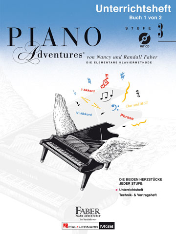 Nancy Faber Randall Faber: Piano Adventures: Unterrichtsheft Stufe 3 mit CD: