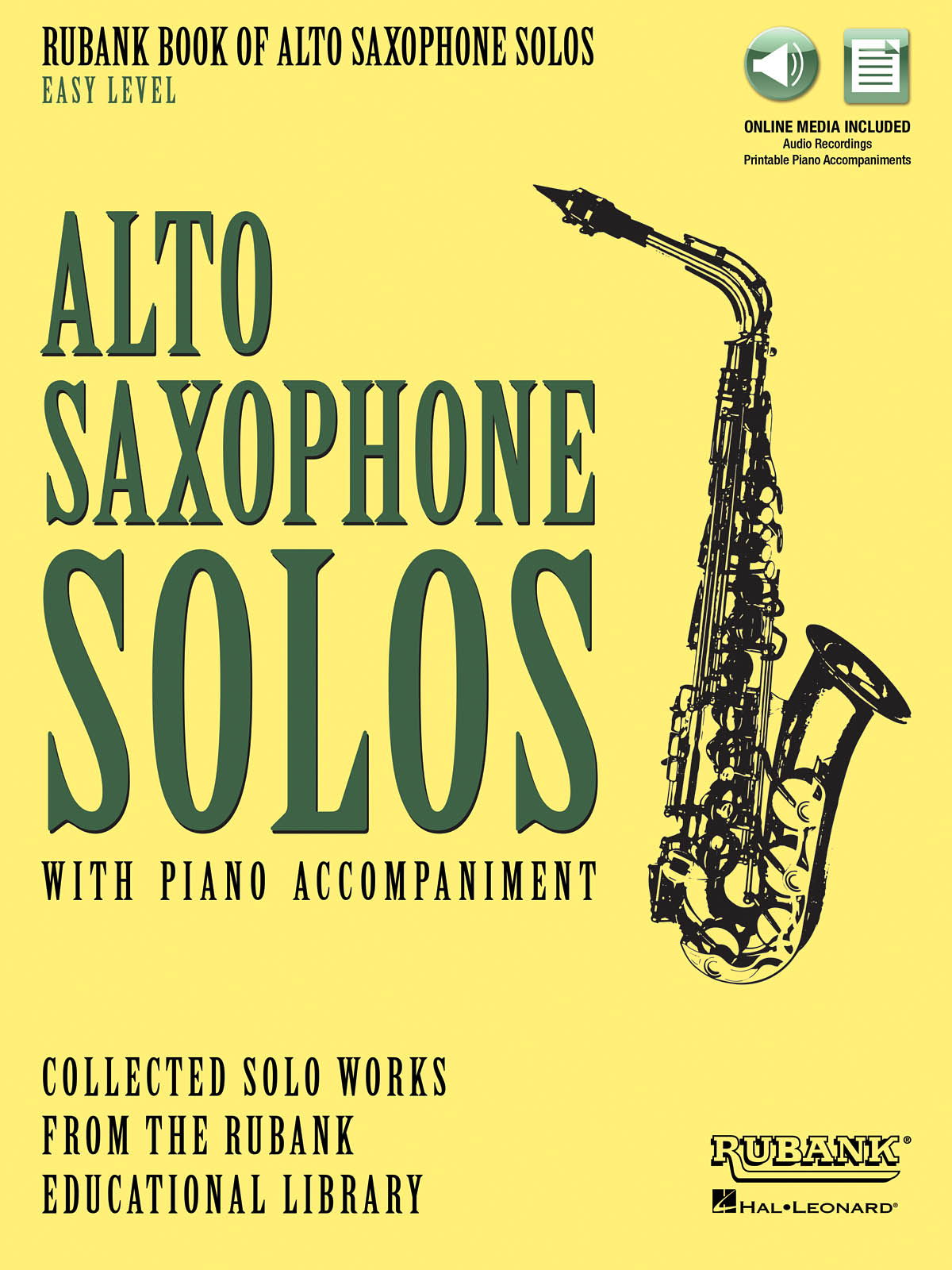 Rubank Book of Alto Saxophone Solos - Easy Level: Alto Saxophone: Instrumental