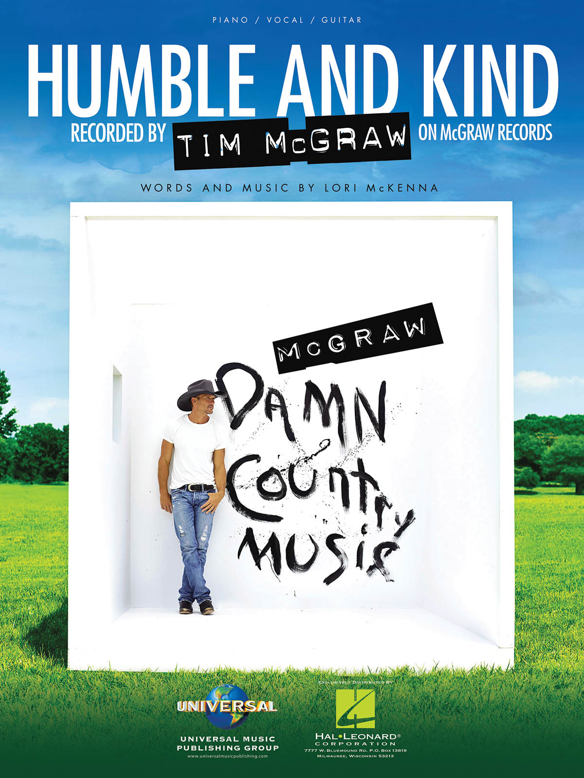 Tim McGraw: Humble and Kind: Piano  Vocal and Guitar: Single Sheet