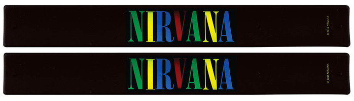 Nirvana Slap Band 2-Pack - Multi Color Logo: Clothing