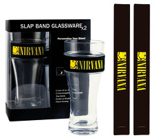 Nirvana 2-Pack Slap Band Pint Size Glassware: Kitchenware