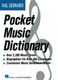 The Hal Leonard Pocket Music Dictionary: Reference Books: Reference