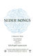 Seder Songs: Mixed Choir a Cappella: Vocal Score