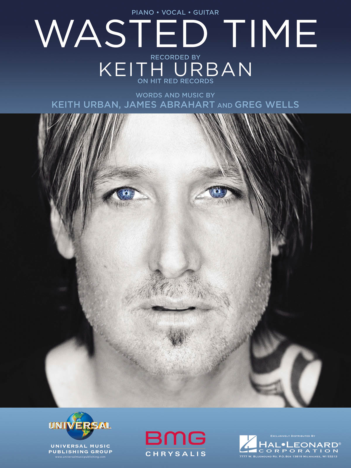 Keith Urban: Wasted Time: Vocal and Piano: Single Sheet