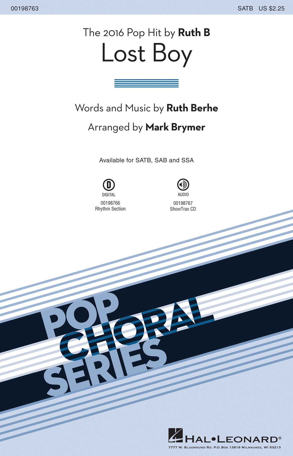 Ruth Berhe: Lost Boy: Mixed Choir A Cappella: Choral Score