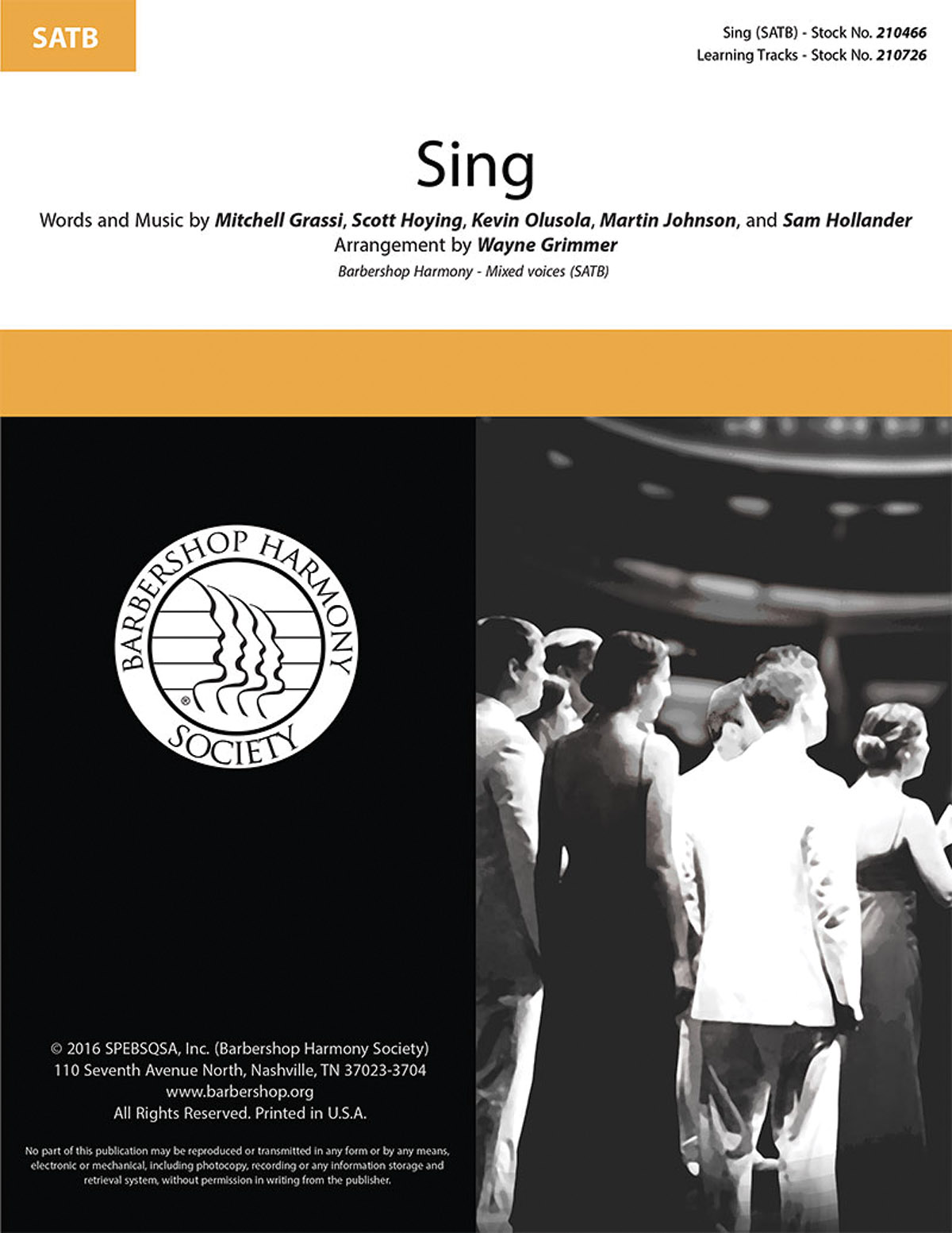 Pentatonix: Sing: Mixed Choir a Cappella: Vocal Score