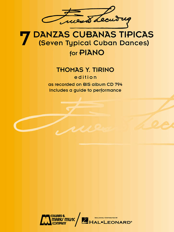 Ernesto Lecuona: 7 Danzas Cubanas Tpicas: Piano: Instrumental Album