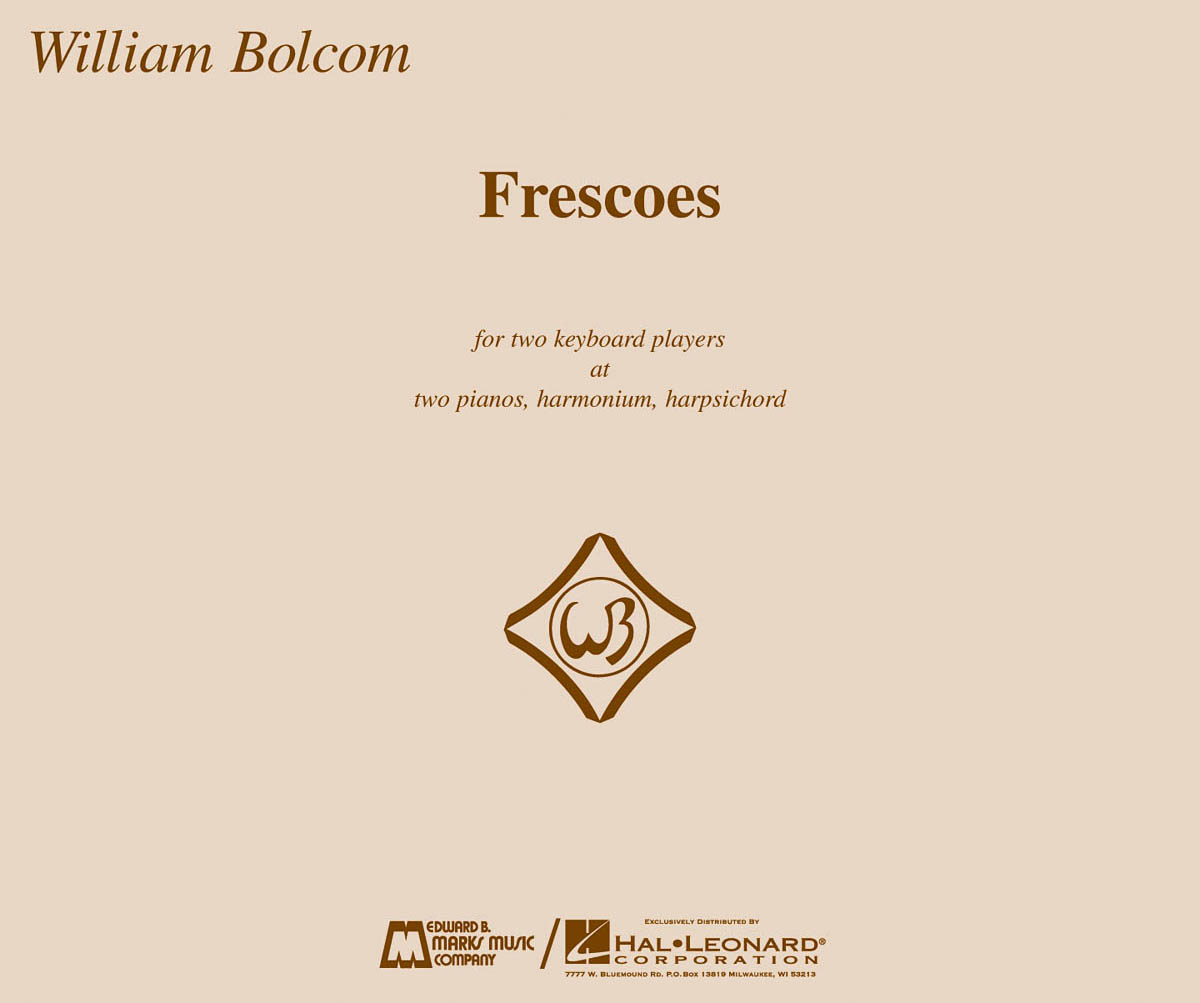 William Bolcom: Frescoes: Piano Duet: Score