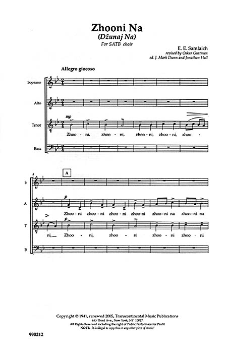 Charles E. Ives: Scherzo: String Quartet: Score