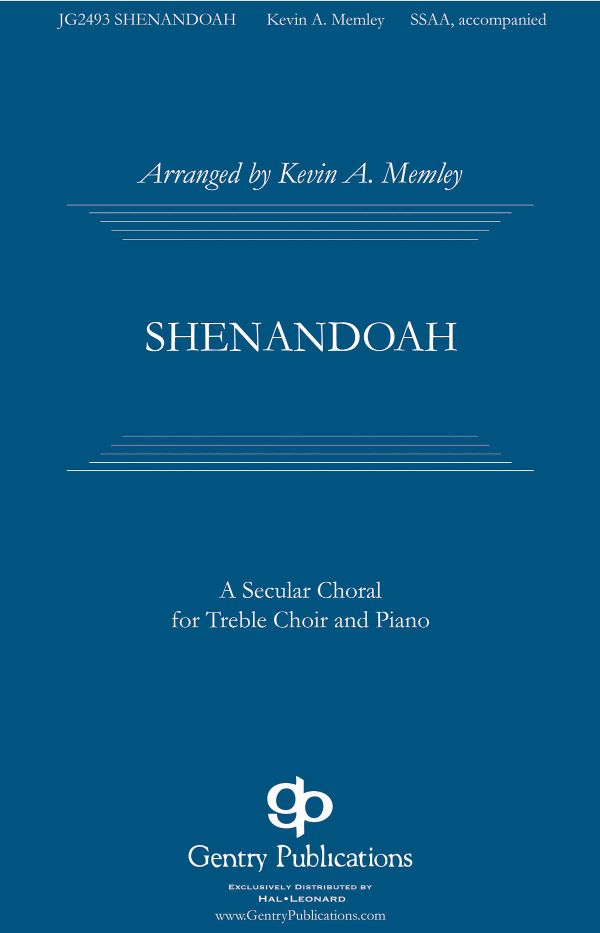 Shenandoah: Upper Voices a Cappella: Vocal Score
