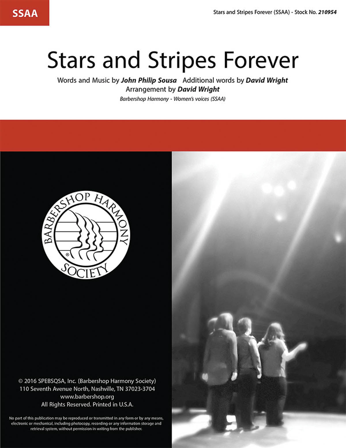 John Philip Sousa: The Stars and Stripes Forever: Upper Voices a Cappella: Vocal